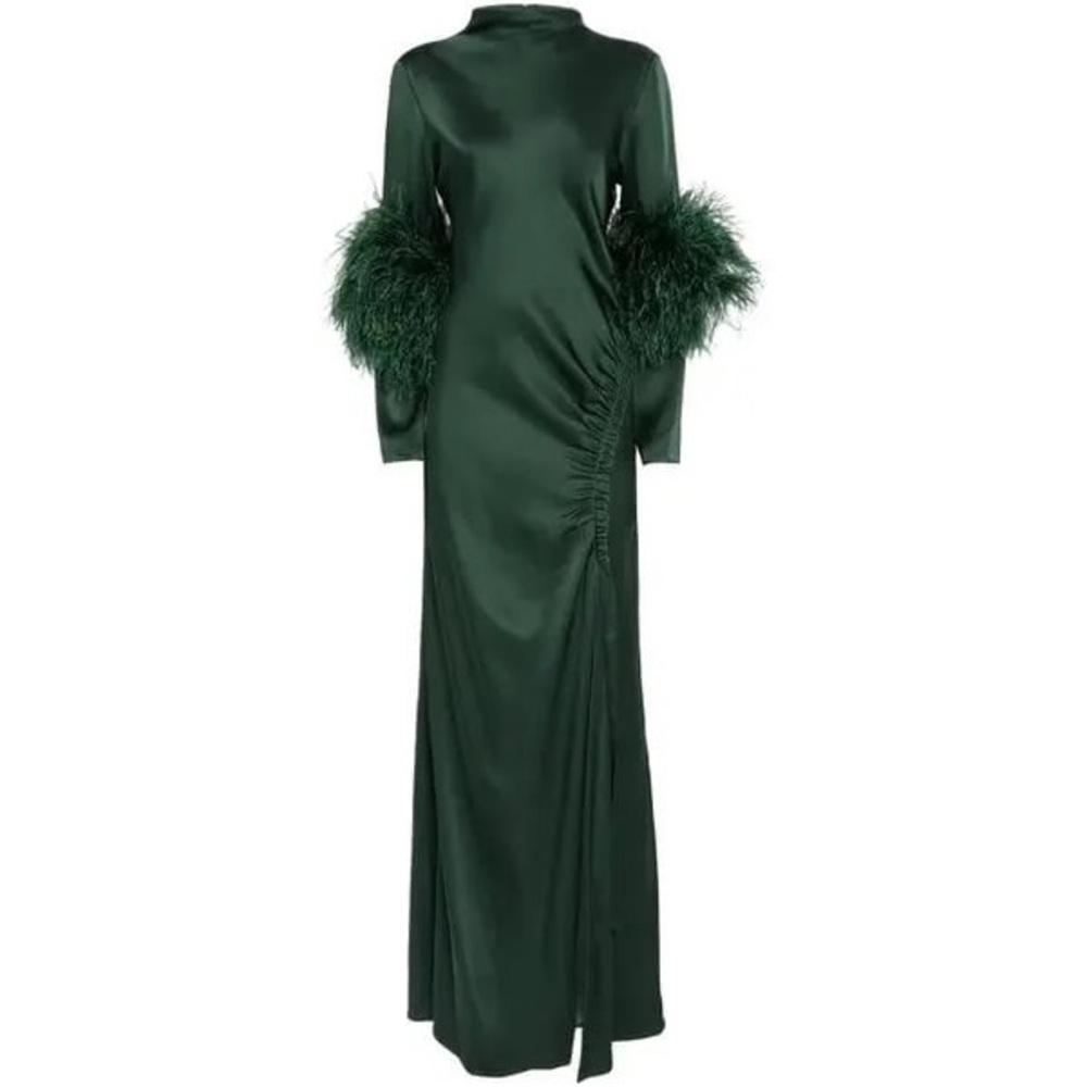 Lapointe Elegant Green Evening Gown